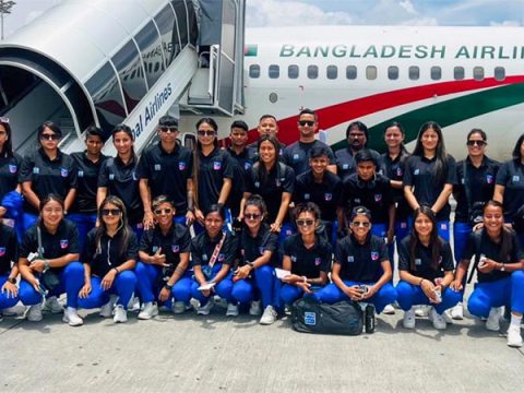 Nepali women’s team leaves for Bangladesh, scheduled to play 2 friendly matches